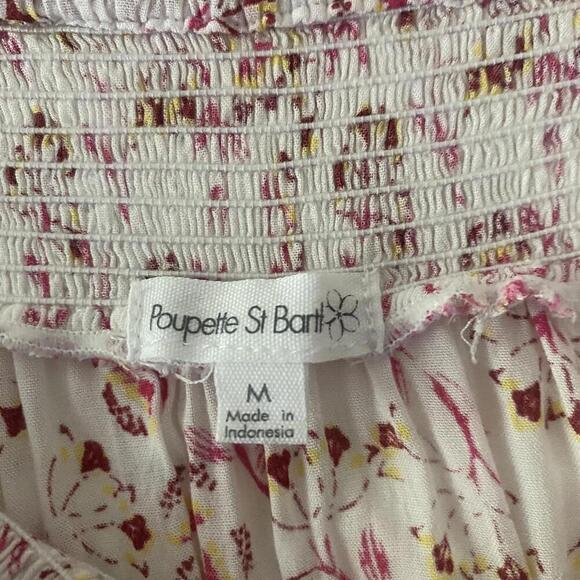 POUPETTE ST BARTH white and pink floral ruffle shorts - Picture 5 of 6